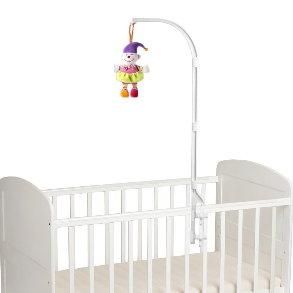 Soporte de sonajero de actividad de cuna de doble tornillo de 37 pulgadas, brazo colgante decorativo para bricolaje, soporte de montaje ajustable,