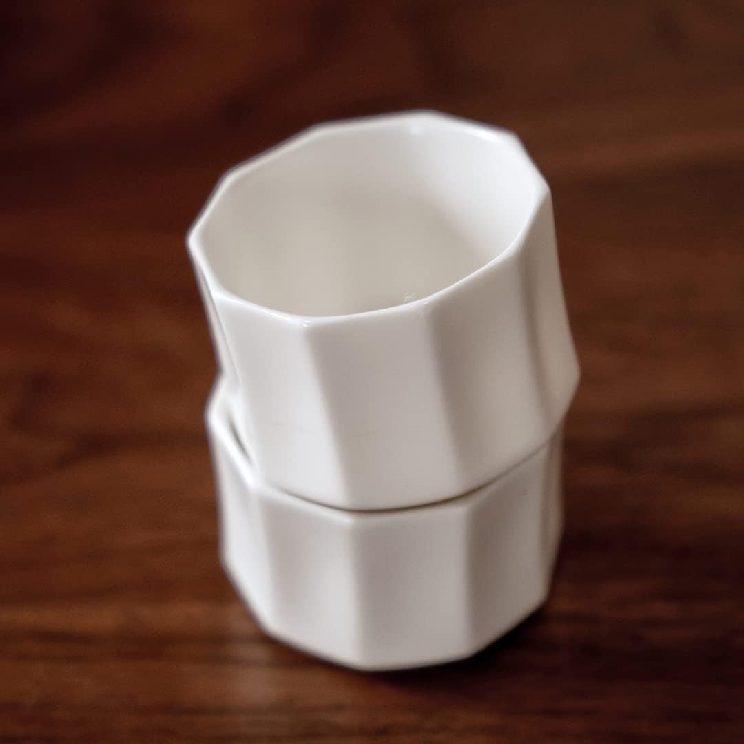 Taza de té de porcelana de 2 onzas, tazas de café pequeñas, taza Demitasse para bebidas de café, tazas de café espresso de cerámica blanca de 3