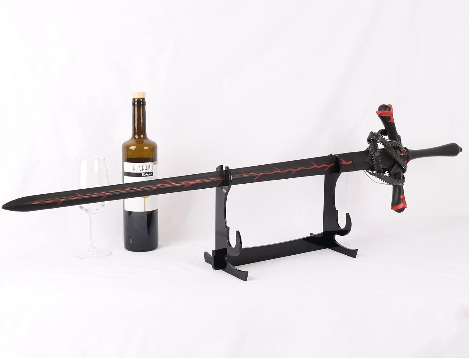 WANLIAN Espada Soporte Espada Gancho Acrílico Mesa De Dos Estantes Samurai Espada Soporte De Exhibición Soporte Soporte De Espada Apoya Todas Las