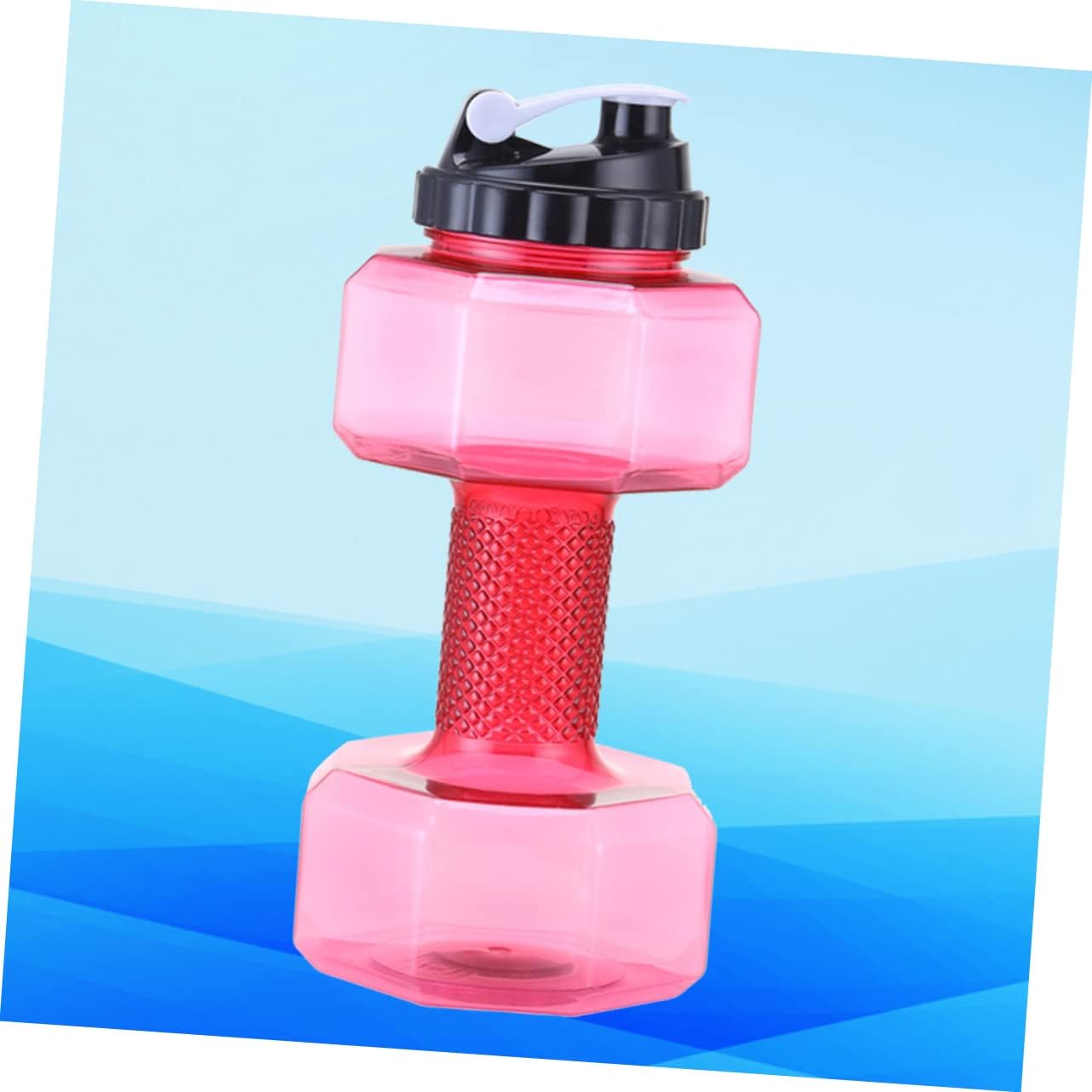 INOOMP 1 botella de agua con mancuernas para levantamiento de pesas, mancuernas deportivas, hervidor de agua, taza de agua de alta capacidad para