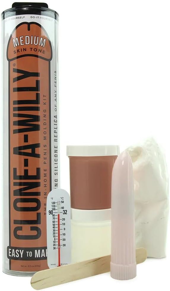 Clone-A-Willy Kit de fundición de pene de silicona – Tono de piel medio
