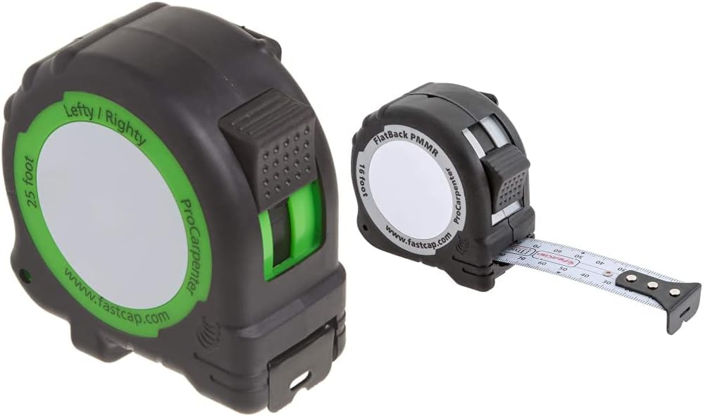 Fastcap ProCarpenter – Paquete de cinta métrica estándar de 25 pies con reverso métricométrico de 16 pies