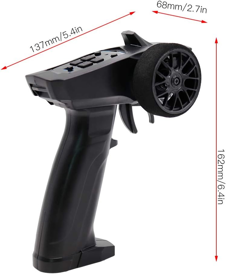 Kit de transmisor y receptor RC, transmisor y receptor de radio de 2.4 GHZ de 3 canales, transmisor y receptor 91803GVT Rc