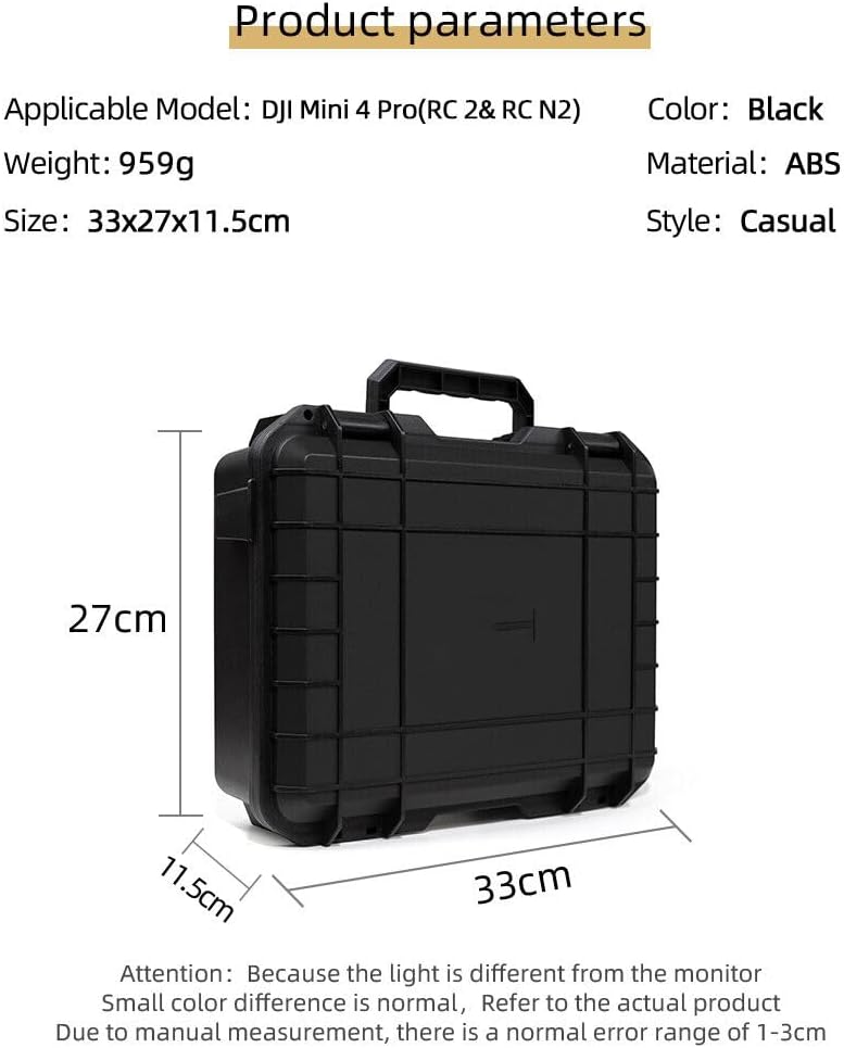 XBERSTAR Funda rígida para DJI Mini 4 Pro, bolsa de transporte de almacenamiento de viaje al aire libre para Mini 4 Pro Drone (para DJI Mini 4 Pro)