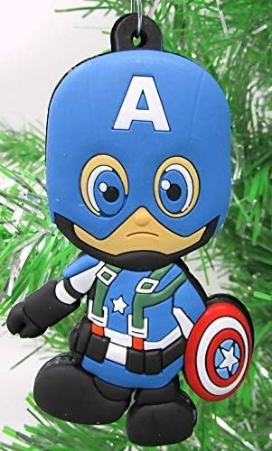 Super Hero Avengers – Juego de adornos aleatorios de 68 piezas con Hulk, Capitán América, Iron Man (diseño único inastillable)