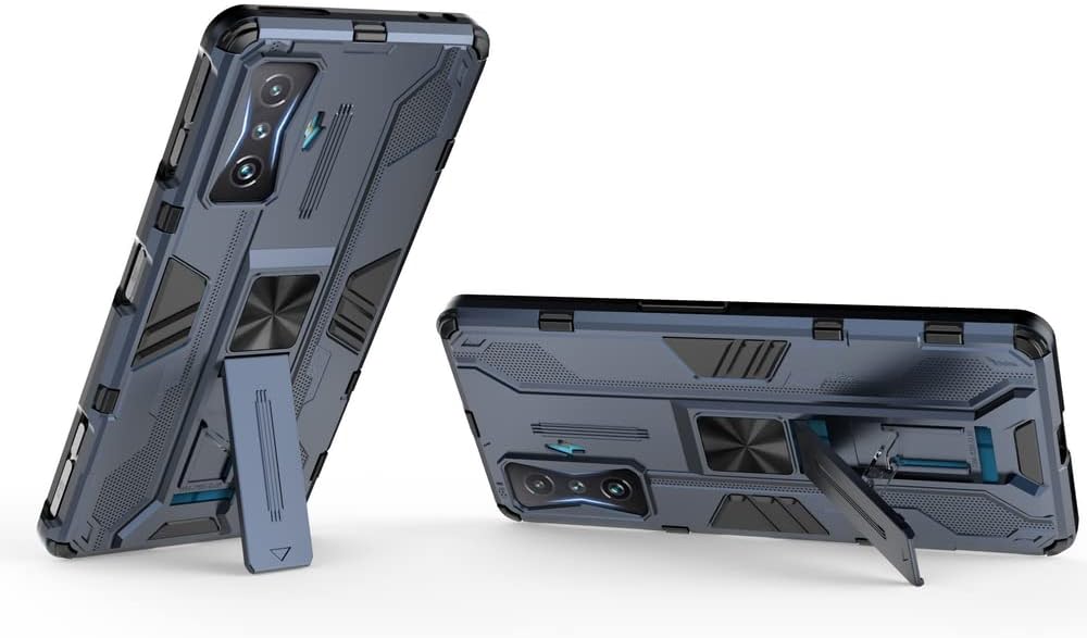 Pzwoxukhov Funda para Xiaomi Poco F4 GTRedmi K50 Gaming Case Cover,Funda protectora con función de atracción magnética, azul