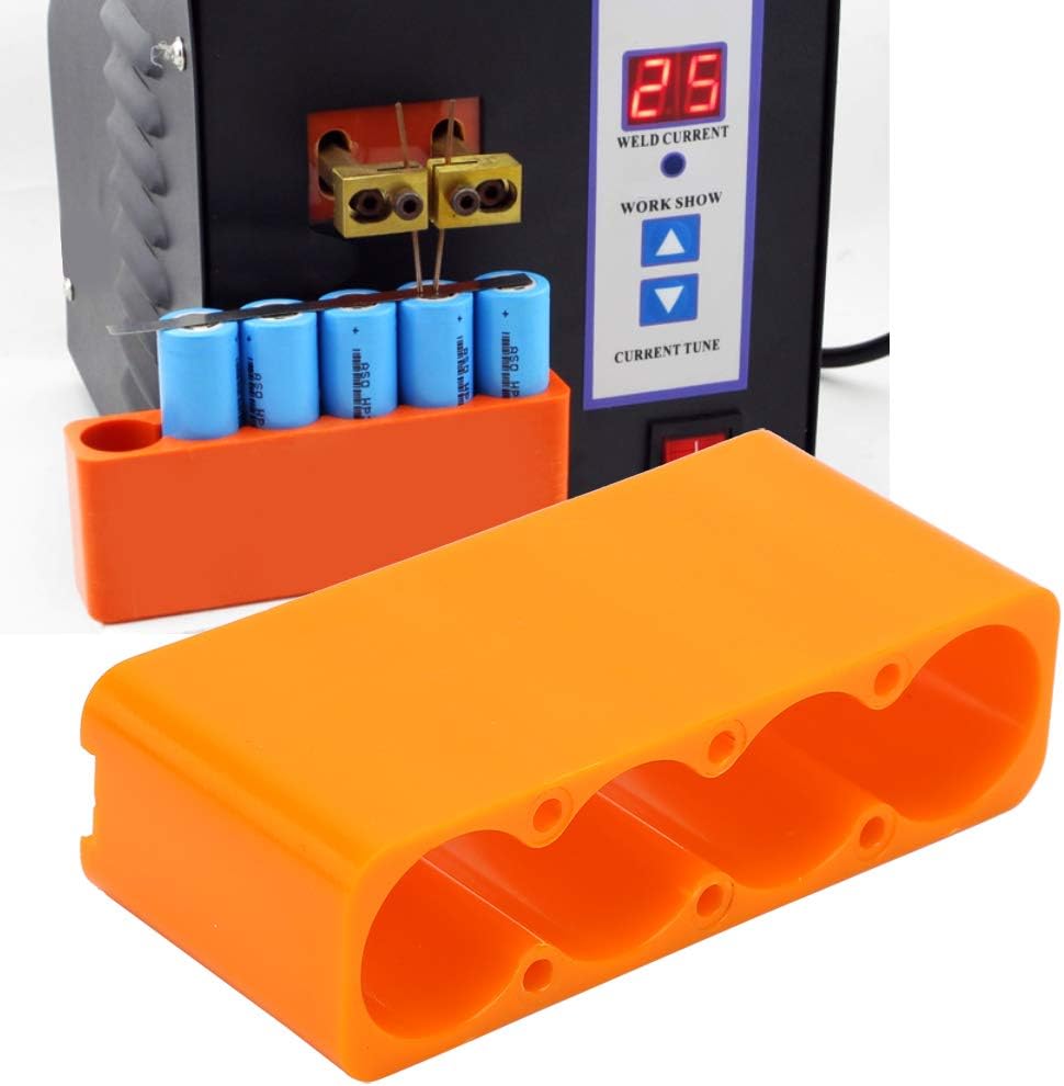 Abrazadera de soldadura de batería, contenedor de batería de plástico industrial, soporte de batería ajustable, accesorio de fijación de soldadura