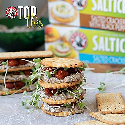 Bakers Salticrax- Pimienta Negra – Original 7.05 oz (Paquete de 2)
