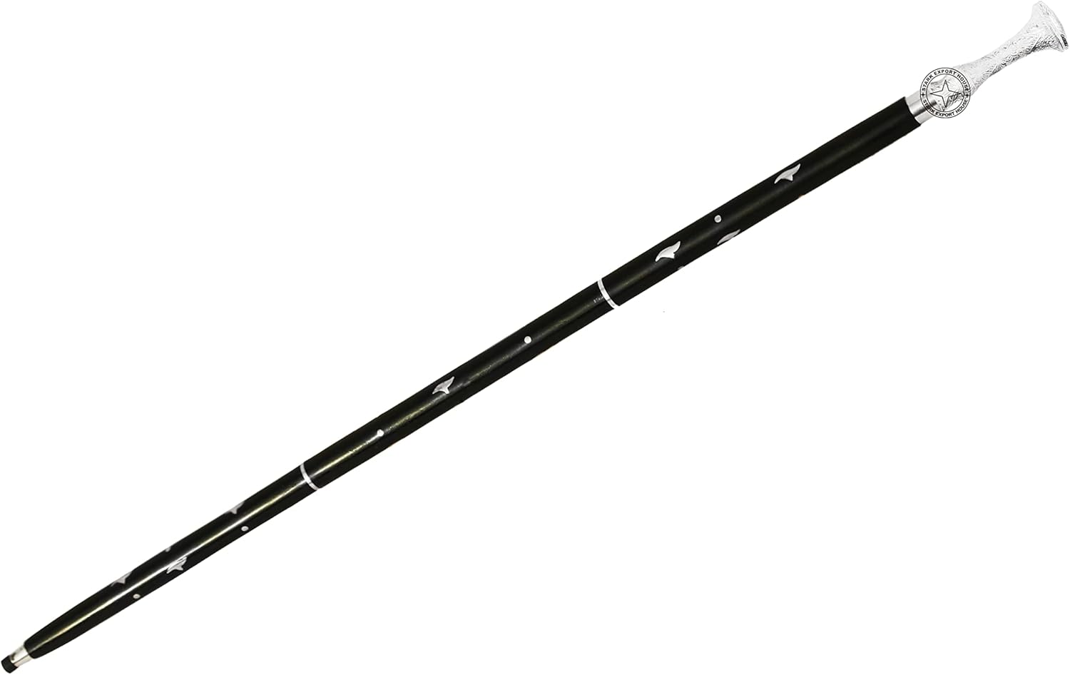 Bastón de madera con mango largo de latón y níquel, regalo para hombres y mujeres, 39 pulgadas