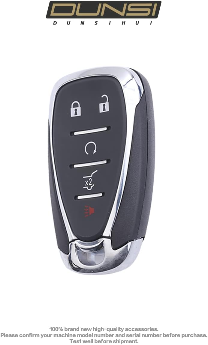 HYQ4EA – Llavero de automóvil con control sin llave, arranque remoto, 5 botones, SUV, repuesto compatible con Blazer Equinox Traverse Trailblazer