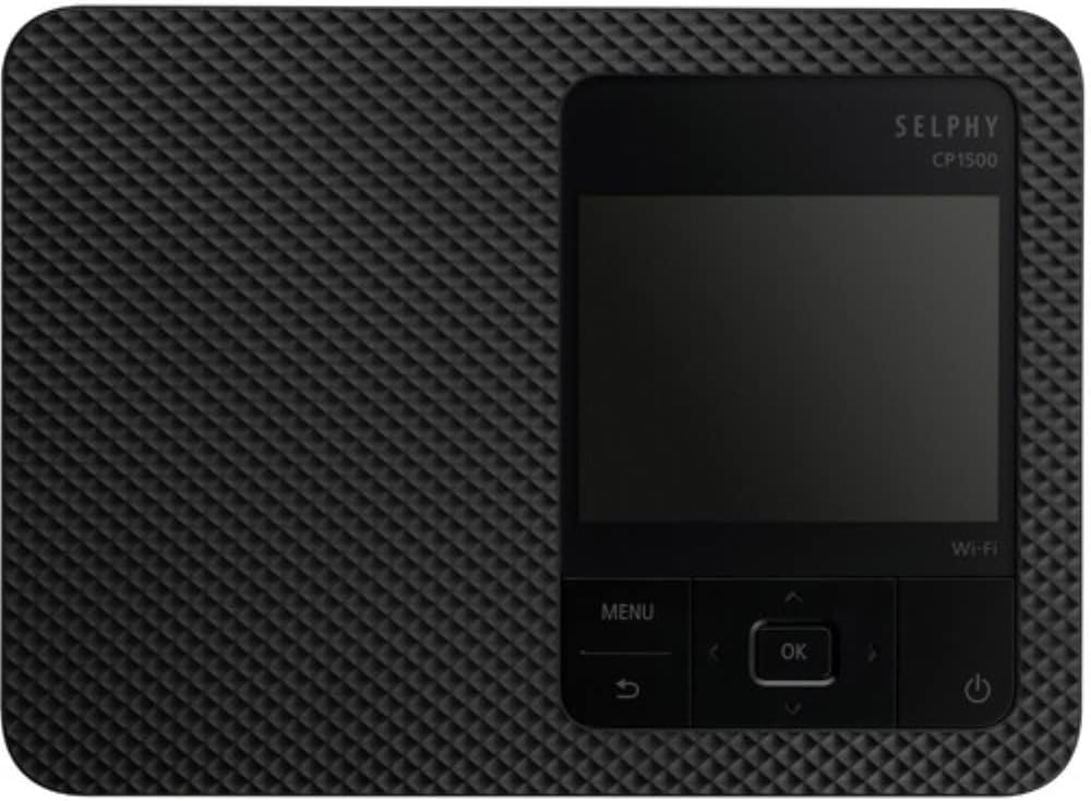 Canon SELPHY CP1500 – Impresora fotográfica compacta (negro) Paquete KP-108IN de tinta y papel de color + kit de limpieza de 5 piezas + paño de