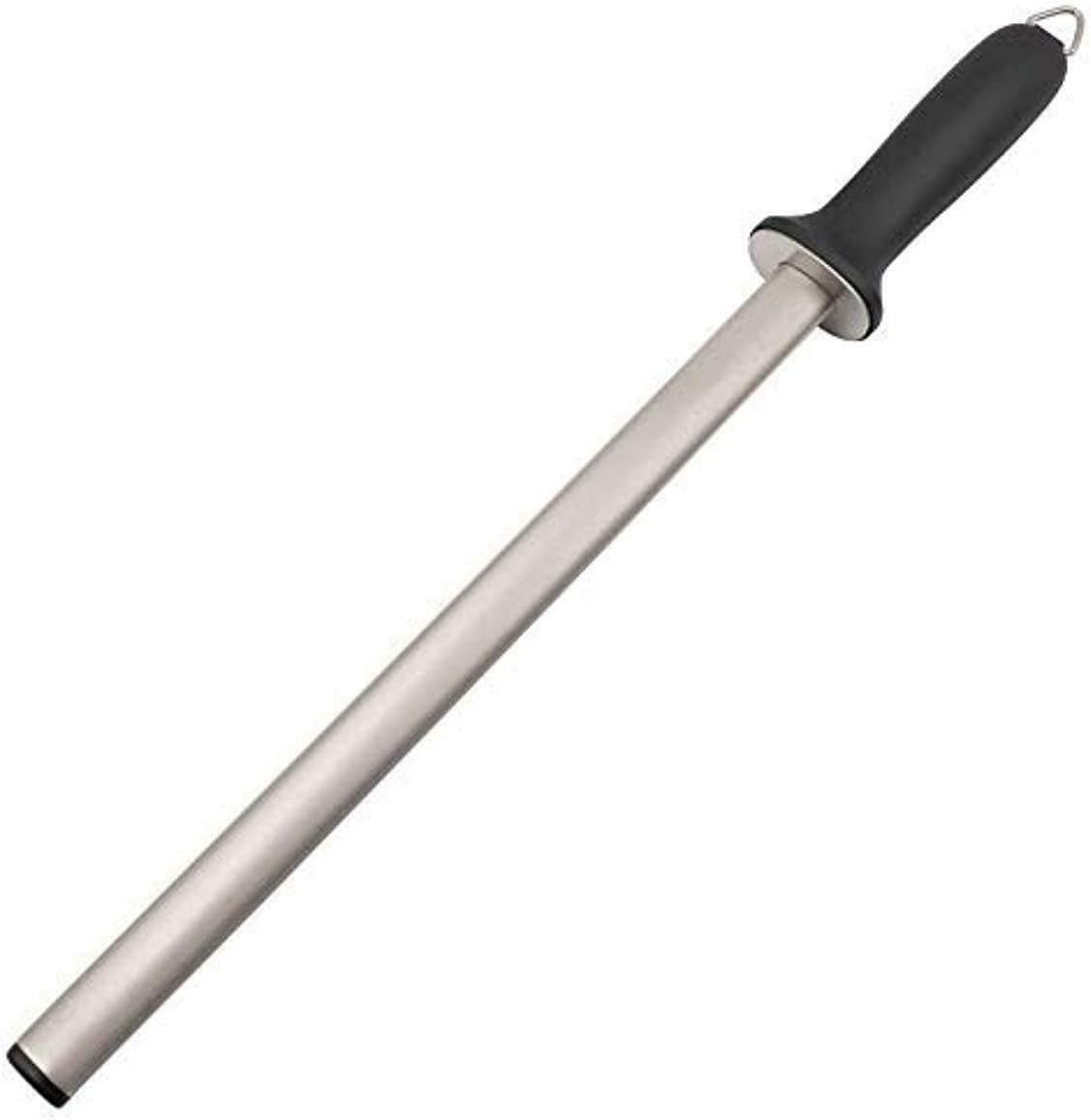 Varilla afiladora de cuchillos profesional de acero al carbono con diamante de 10 pulgadas  Cocina, hogar o caza  Master Chef, Hunter o Home Gourmet