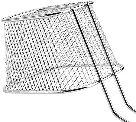 Cesta para freidora de alambre de 8 piezas, mini chips de acero inoxidable, cestas para freír alimentos, colador de presentación de alimentos,