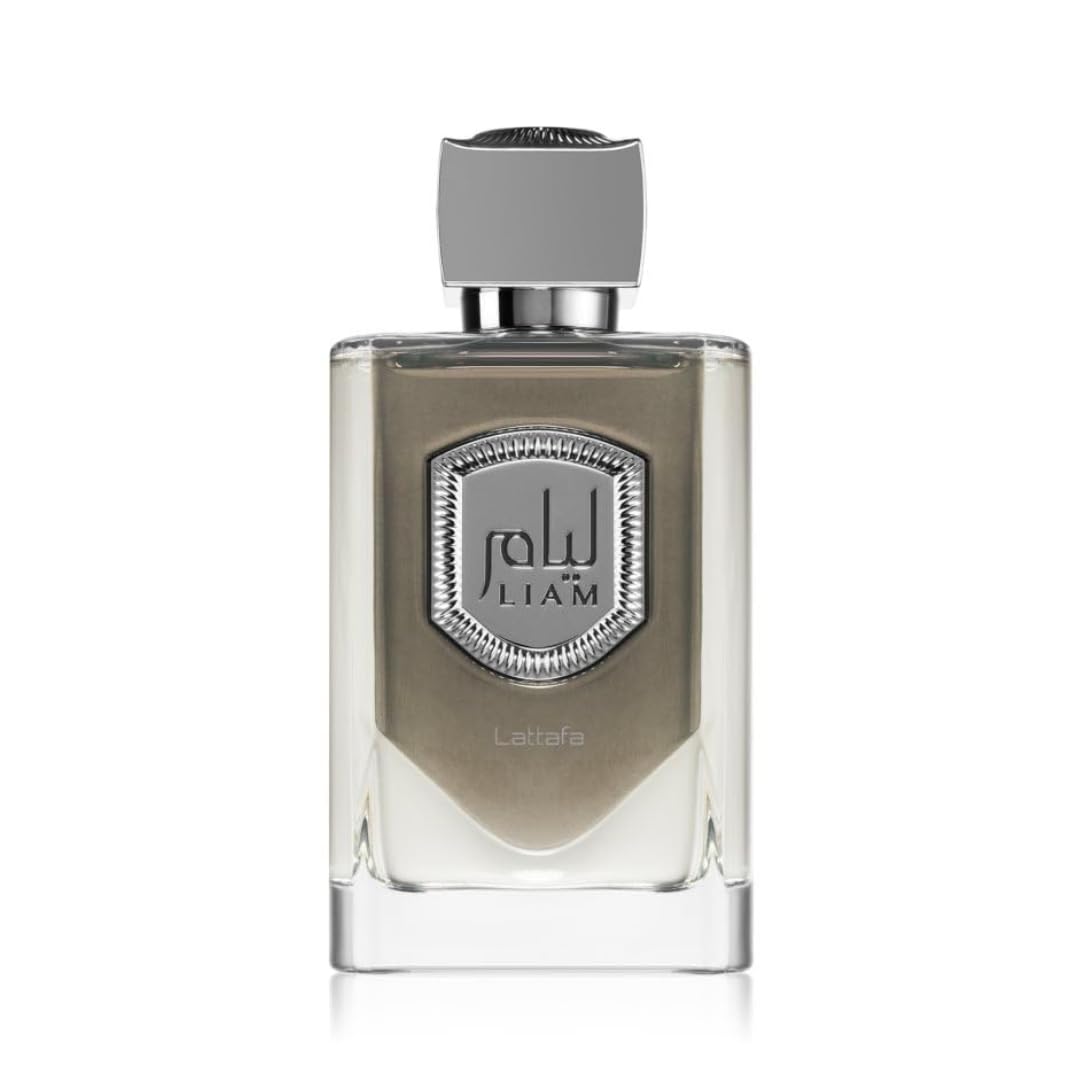 Lattafa Perfumes Liam Grey EDP Spray 100ML (3.4 OZ), fragancias refrescantes y aromáticas para hombres y mujeres.