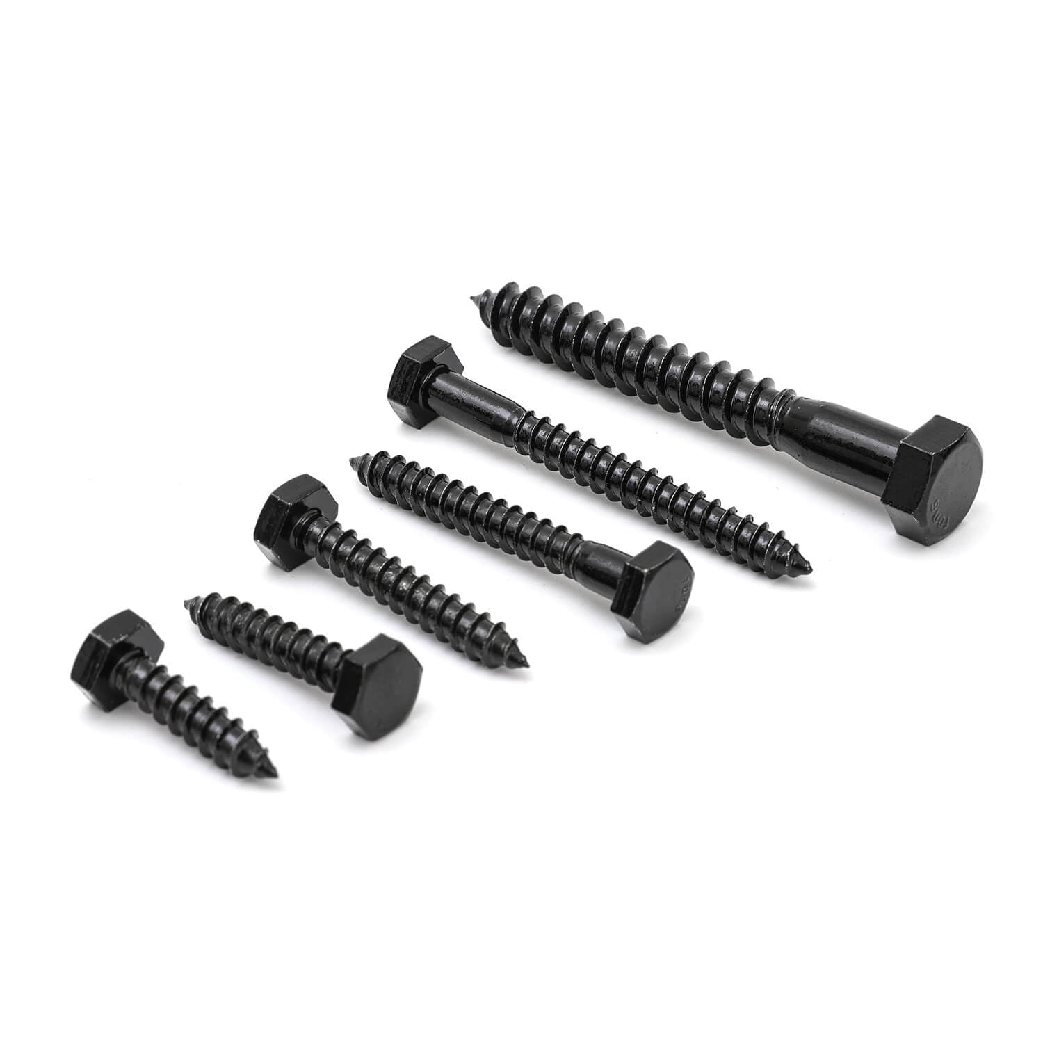 Qlvily 25 tornillos de retraso hexagonales de acero inoxidable de 14″ x 2″, arandelas incluidas