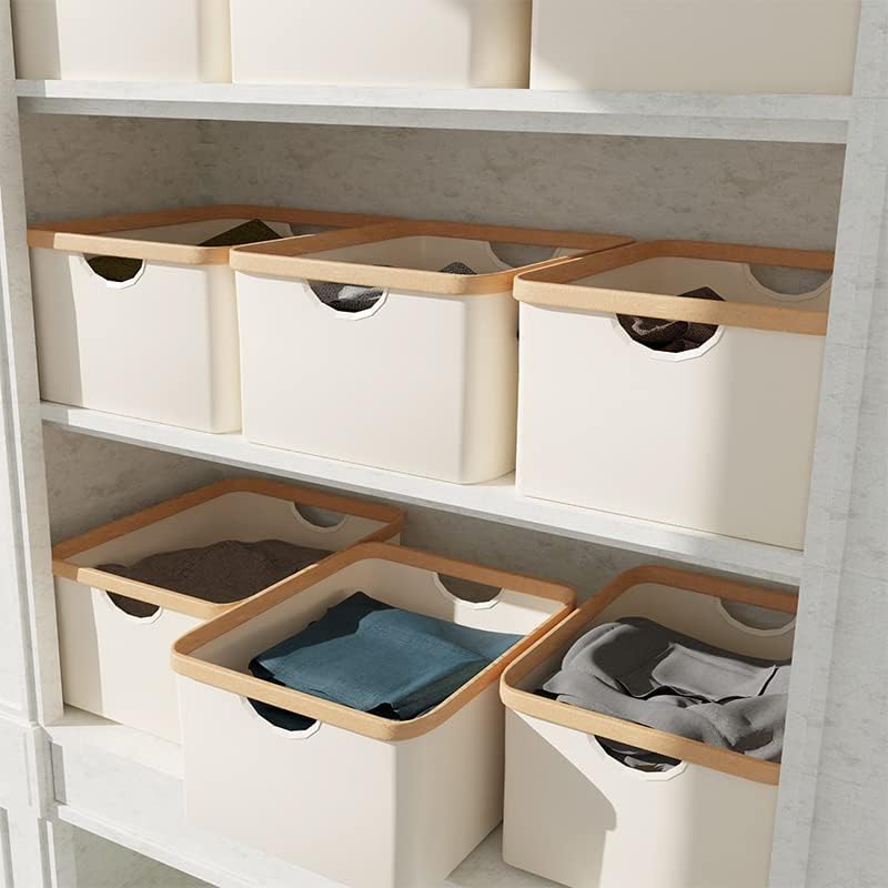 Paquete individual pequeño clasificador de almacenamiento de lavandería Cesta de lavandería pequeña de abeto plegable con asas, StorageWorks  Cesta