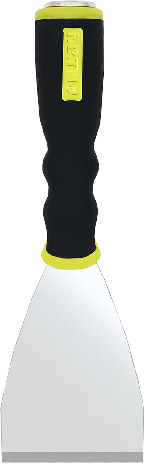 ALLWAY Rascador plano extensible FS3 de agarre suave y resistente con casquillo de poste y extremo de martillo