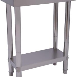 Fetcoi Mesa de trabajo de acero inoxidable, 24 x 12 x 33 pulgadas, mesa de preparación comercial resistente, mesa de trabajo de metal para Fetcoi Mesa de trabajo de acero inoxidable, 24 x 12 x 33 pulgadas, mesa de preparación comercial resistente, mesa de trabajo de metal para
