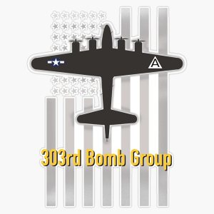 303Rd Bomb Group B-17 and Flag – Adhesivo de vinilo impermeable para laptop, pared, ventana, 5 pulgadas 303Rd Bomb Group B-17 and Flag – Adhesivo de vinilo impermeable para laptop, pared, ventana, 5 pulgadas