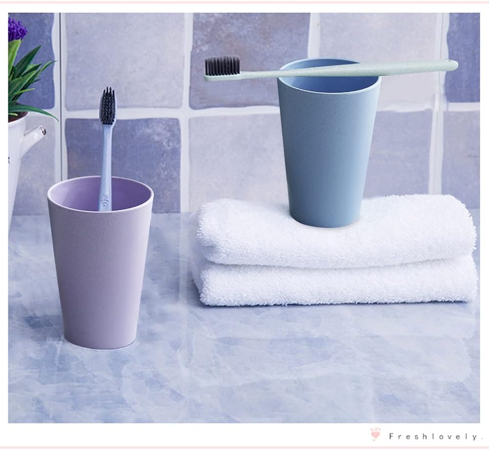 Vaso grande de paja de trigo de 20 onzas, vasos irrompibles reutilizables para agua, taza de café apilable, vasos de jugo, taza para café, té, agua,