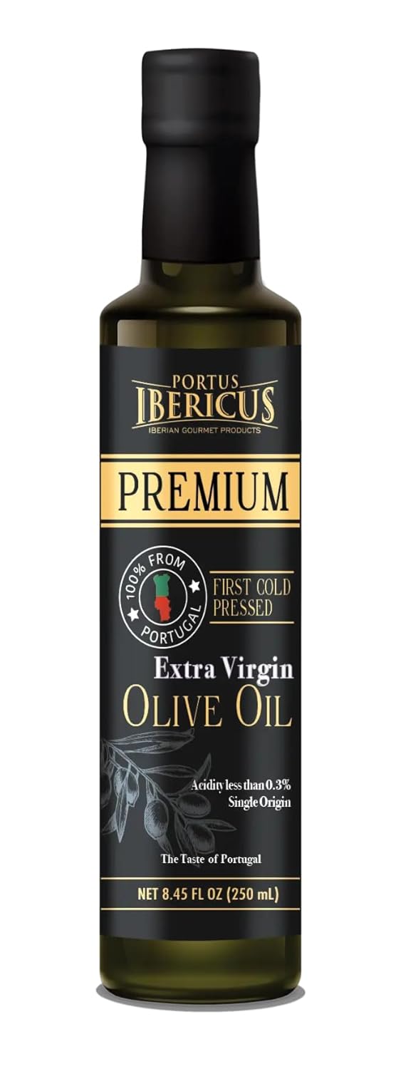 Portus Ibericus – Aceite de oliva virgen extra portugués premium, (8.45 onzas líquidas, 8.5 fl oz)