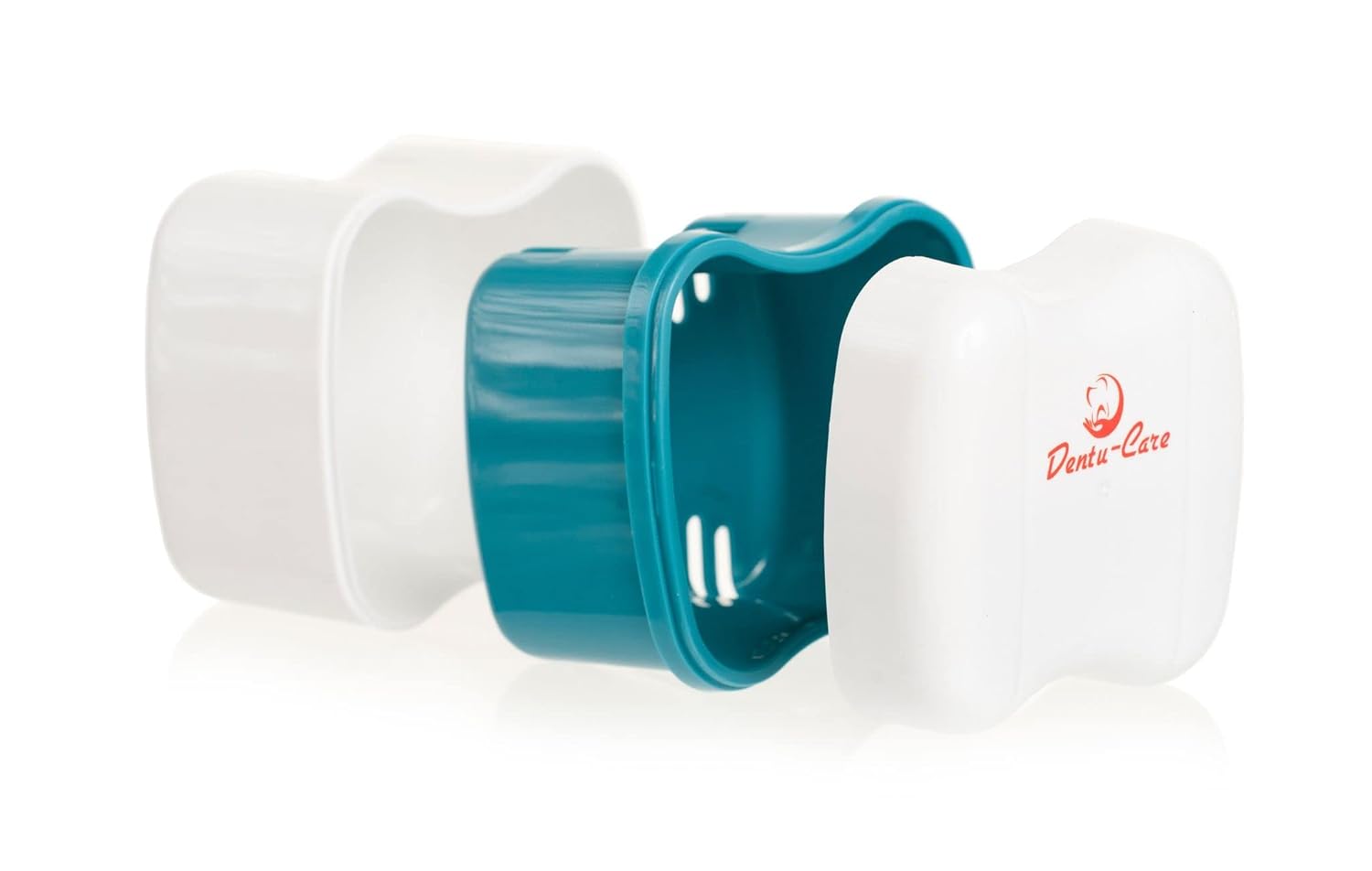 Sparkle Dent Denture Cleaner Whitener incluido con caja de dentadura dental con cesta y tapa para un fácil almacenamiento del retenedor Invisalign