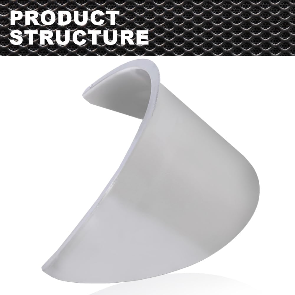 Par de viseras para faros delanteros, 7 pulgadas, protectores cromados resistentes, tapacubos personalizados para coche