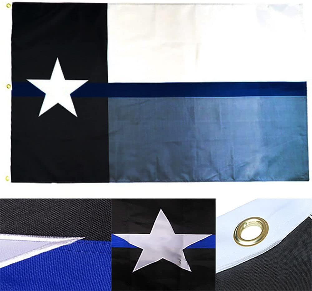 Premium 3×5 Embroidered Thin Line State 600D 2ply Nylon Flag 3’x5′