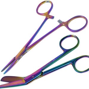 Juego de 2 pinzas para hemostato y vendaje para enfermeras, juego de 2 piezas de acero inoxidable de 5.5 pulgadas de largo, perfecto para médicos, Juego de 2 pinzas para hemostato y vendaje para enfermeras, juego de 2 piezas de acero inoxidable de 5.5 pulgadas de largo, perfecto para médicos,