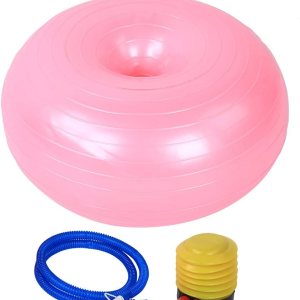 Bola de yoga Pelota de ejercicio de 19.7 in PVC rosa rosada Silla de pelota de yoga Entrenador de equilibrio Ejercicio de asiento inflable Bola de yoga Pelota de ejercicio de 19.7 in PVC rosa rosada Silla de pelota de yoga Entrenador de equilibrio Ejercicio de asiento inflable