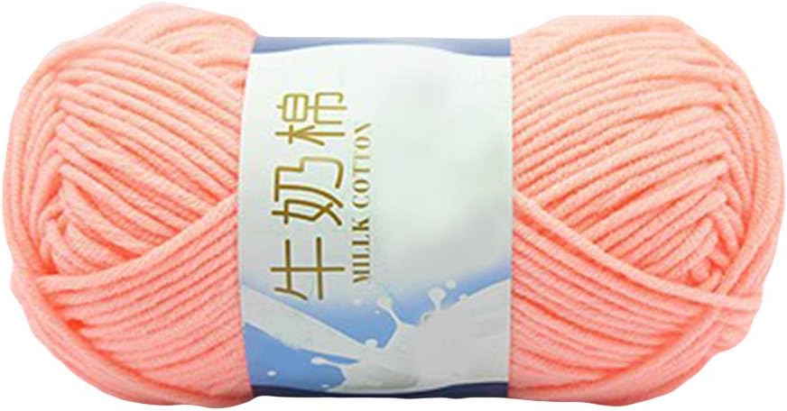 1.76 oz Mezcla de Algodón Crochet Tejer Ropa de Bebé Bufanda Sombrero Suéter Hilo de Lana Educación Juguete Almohada Negro