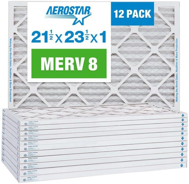 Aerostar Multi – Filtro de aire de 1 pulgada para aire acondicionado y horno, Blanco