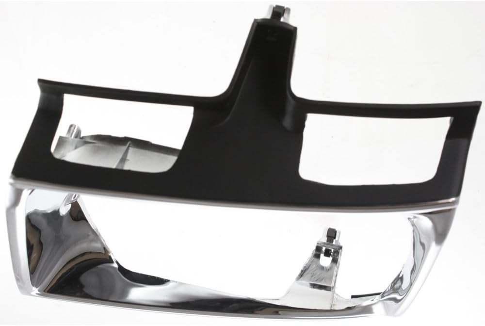 Evan Fischer Kit de puerta de parrilla y faro delantero compatible con Toyota Pickup 1989-1991, carcasa cromada central 4WD con inserto negro