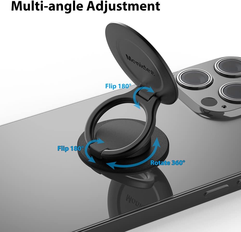 Soporte para anillo de teléfono, soporte de agarre para teléfono, soporte de dedo, plegable y ajustable, anillos de metal para teléfono celular,