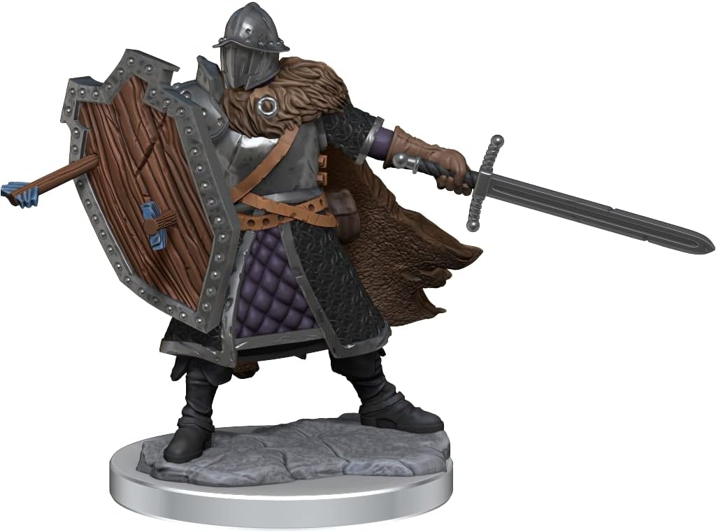 D&D Frameworks Human Fighter Male – Sin pintar y sin ensamblar