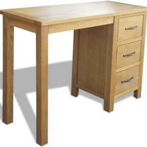 Escritorio con 3 cajones, escritorio simple, escritorio de computadora, escritorio de oficina en casa, escritorio de estudio, estación de trabajo de Escritorio con 3 cajones, escritorio simple, escritorio de computadora, escritorio de oficina en casa, escritorio de estudio, estación de trabajo de