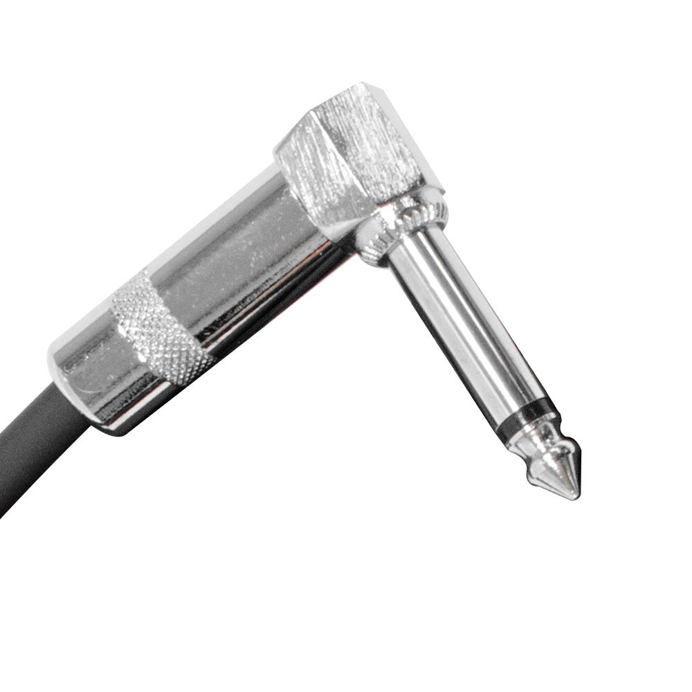 Seismic Audio SAGC20R-Cable de guitarra de ángulo recto a recto amarillo amarillo de 20 pies