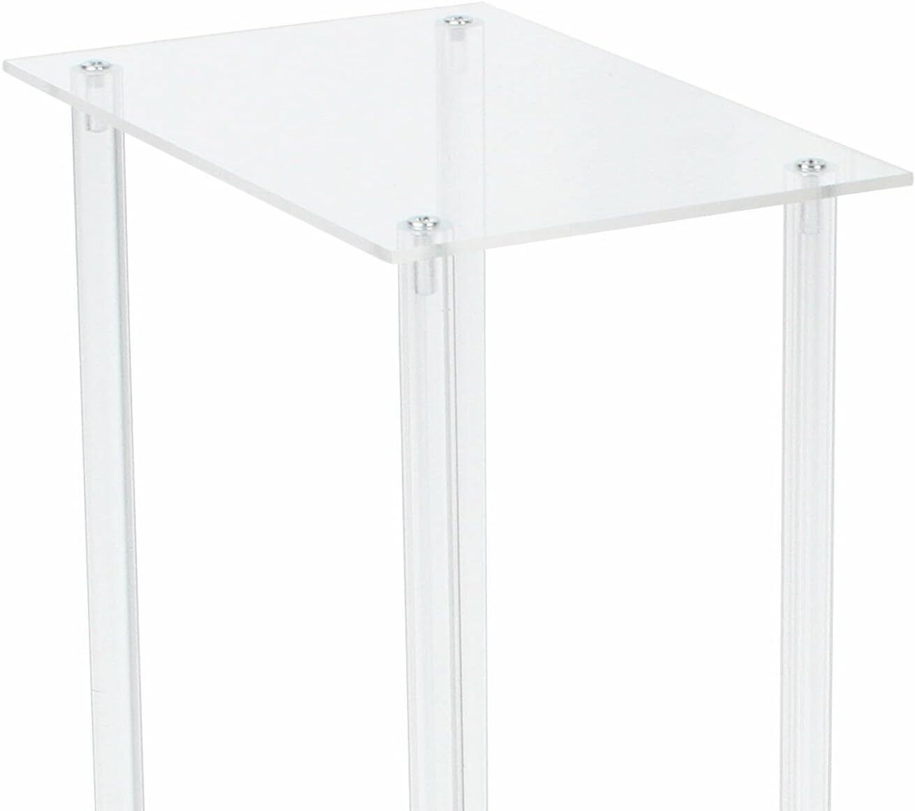 Fetcoi 10 centros de mesa elegantes de acrílico de cristal, centros de mesa de boda para mesas, decoración de boda, jarrón alto moderno, columna,