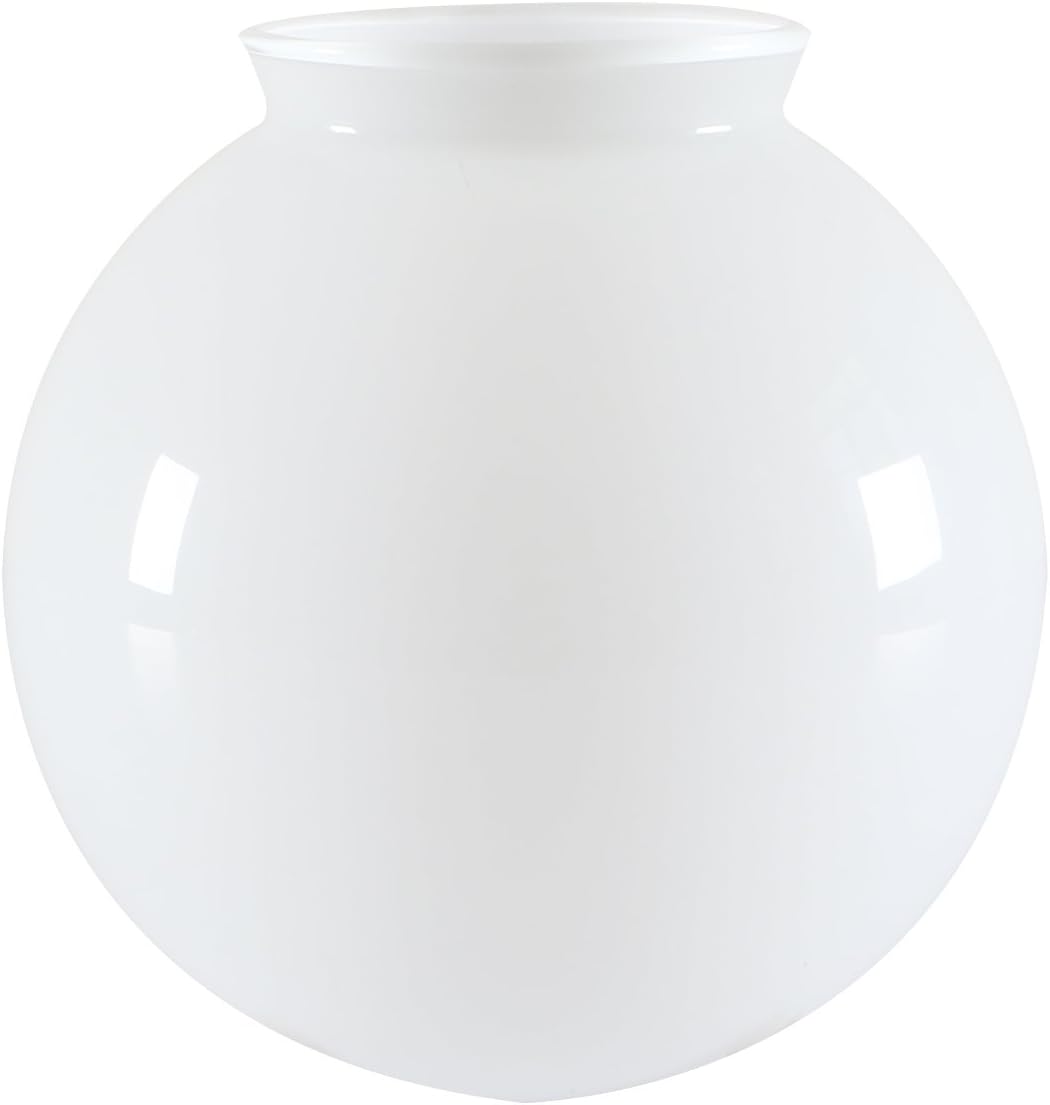Permo Reemplazo de accesorio de iluminación Pantalla de vidrio de leche opaca redonda de 5.9 pulgadas