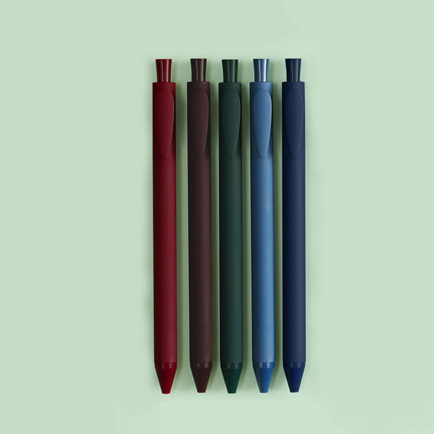5 bolígrafos de tinta de gel retráctiles de colores surtidos, punta fina de 0.020 in, bolígrafos de tinta de secado rápido, bolígrafo de color único