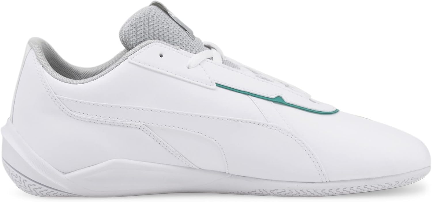 Puma MAPF1 R-Cat Machina – Tenis para hombre, color blanco Mercedes Team Silver-Spectra Green, 10.5