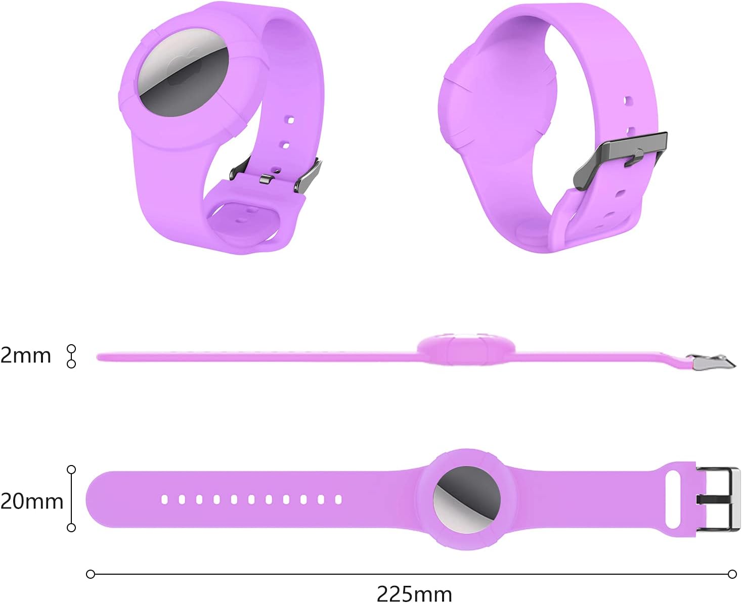 Pulsera Airtag para niños, pulsera Airtag para niños, bebés, ancianos, correa de reloj compatible con AirTag 2021.