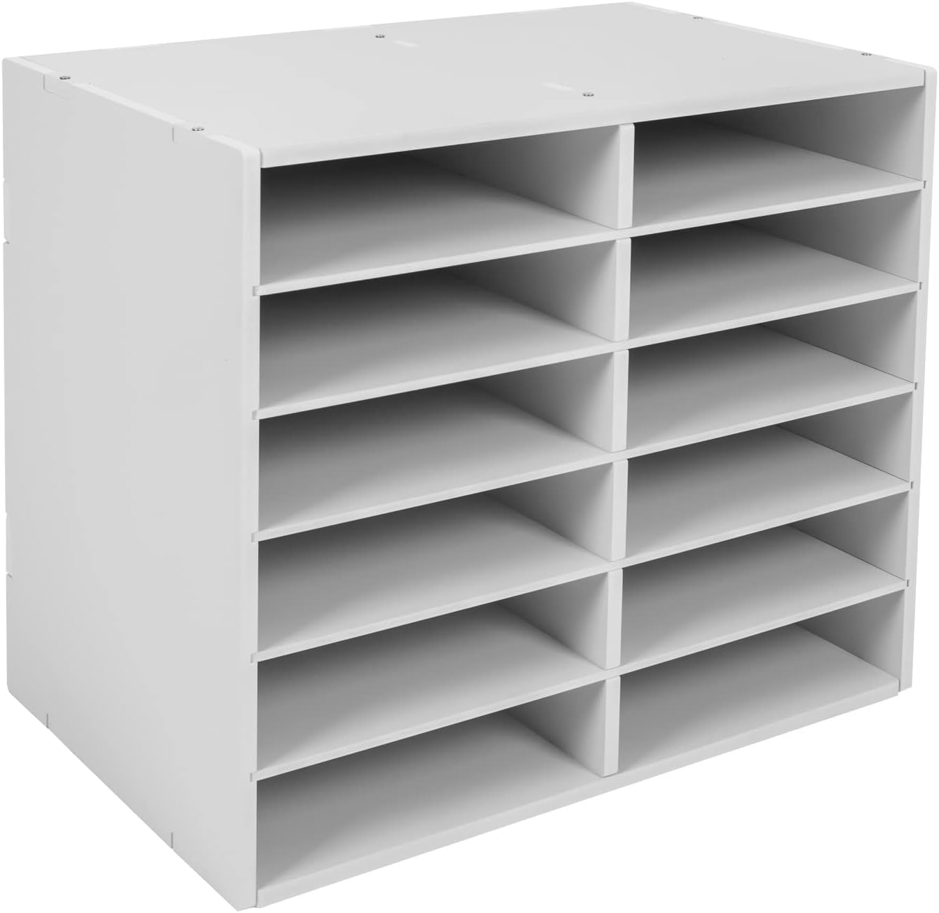 Organizador clasificador de archivos ajustable de PVC, organizador de literatura para escritorio, centro de correo, gabinete de almacenamiento de