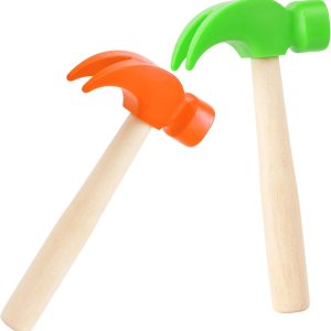 Paquete de 2 juguetes de martillo de madera, martillos de simulación, herramientas de mantenimiento, juguetes educativos para niños, suministros de Paquete de 2 juguetes de martillo de madera, martillos de simulación, herramientas de mantenimiento, juguetes educativos para niños, suministros de