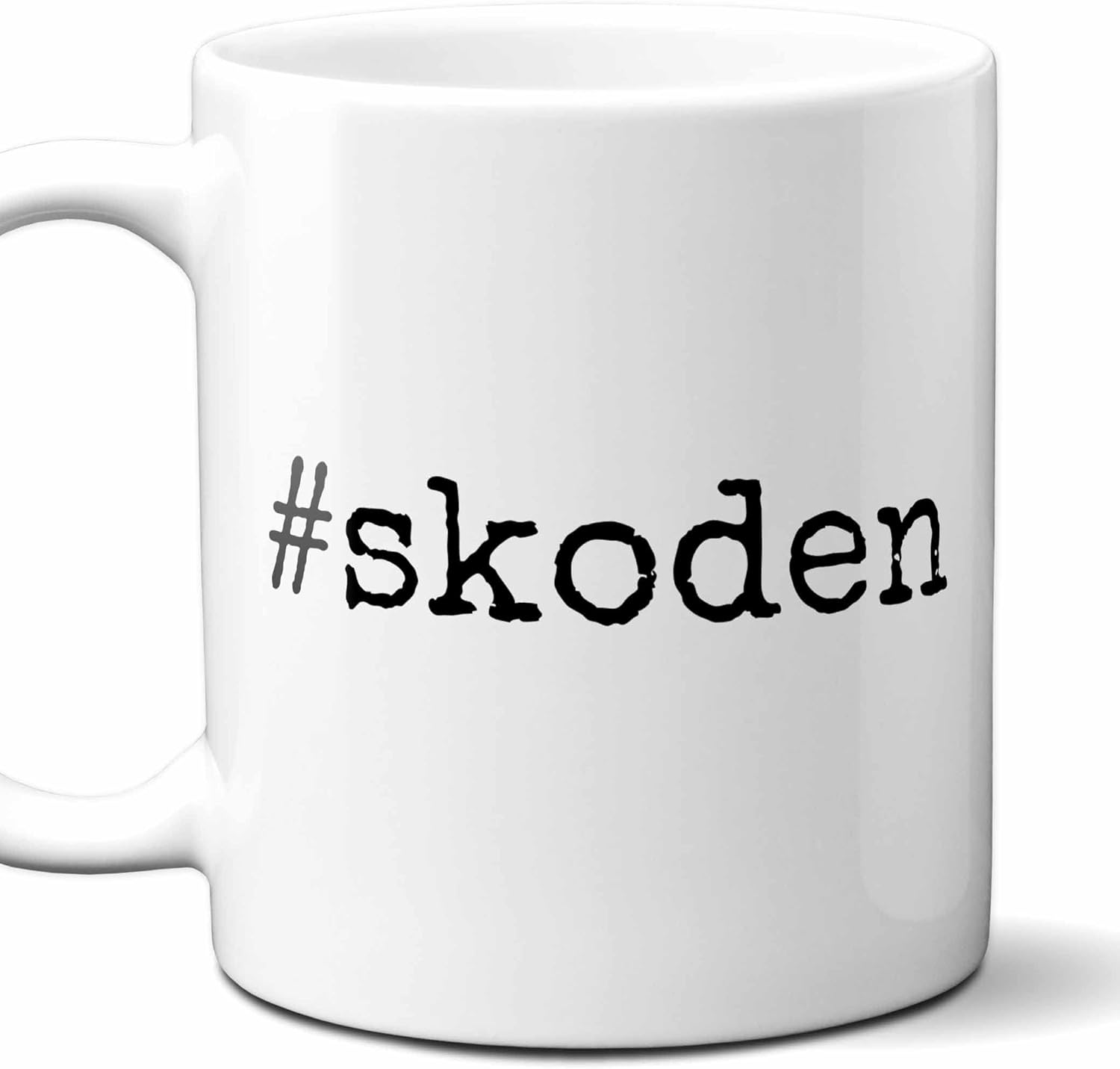 #skoden – Divertida taza de hashtag indio norteamericano. Indígena divertido dicho tribal reservación NDN Rez Life mercancía regalo para hombres y