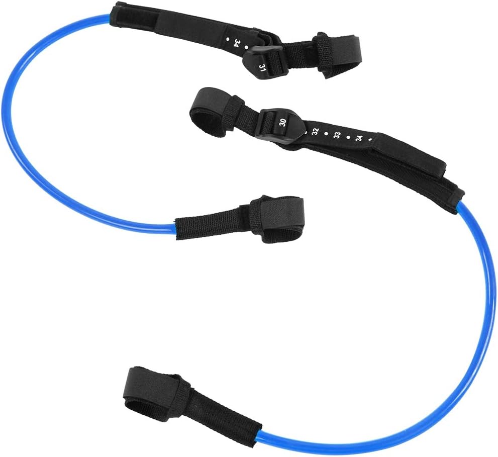 EVTSCAN Cuerda de correa de surf, 2 unidades de 28 a 34 pulgadas, color negro, ajustable, para tabla de surf, para equipo de windsurf