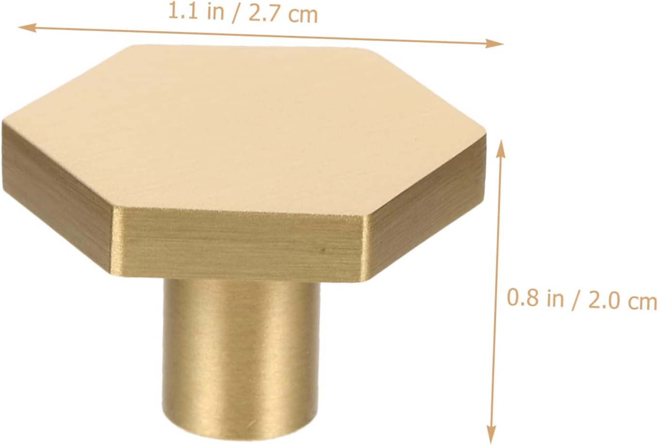 Housoutil Tiradores de puerta de armario, manijas hexagonales para cajones de cocina, pomos de tocador modernos para armario, pomos de puerta para