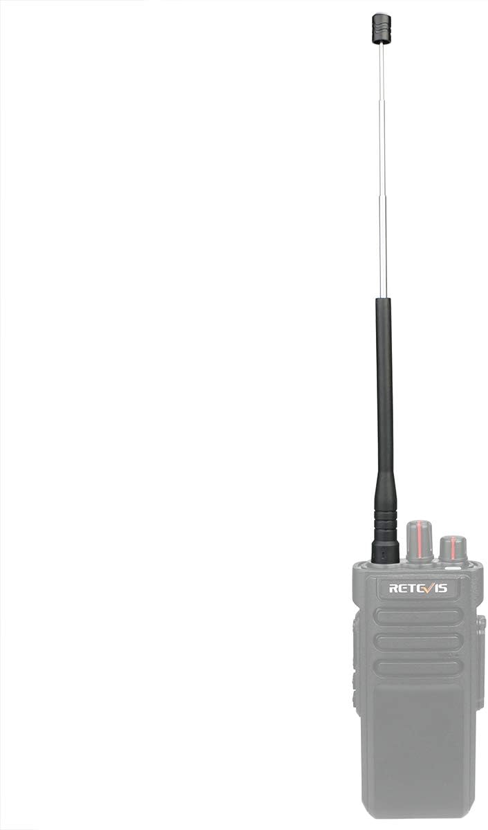 Retevis Antena Walkie Talkie, SMA-F de doble banda UHF VHF 144430MHz antena retráctil compatible con radio bidireccional BaoFeng UV-5R BF-888S RT29