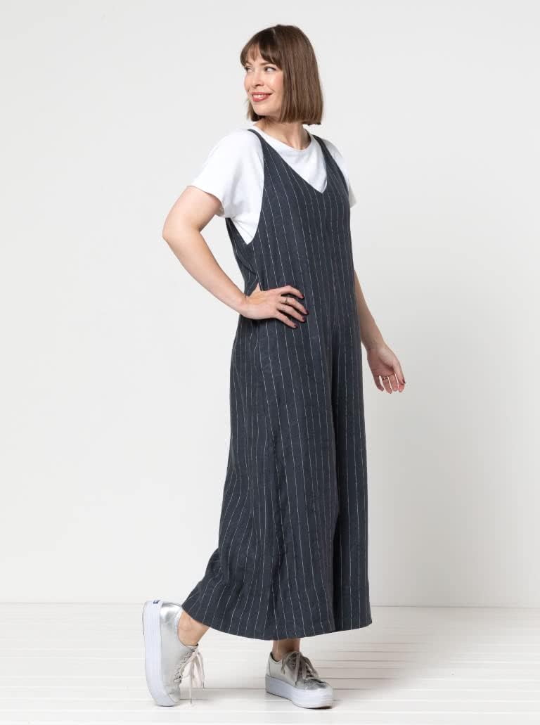 Patrón de costura estilo arco – Mono Norman (tallas 10-22)