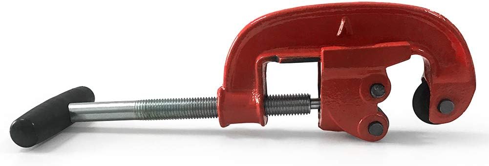 QWORK Cortador de tubos resistente, cortador de tubos de acero de 18 pulgadas a 2 pulgadas